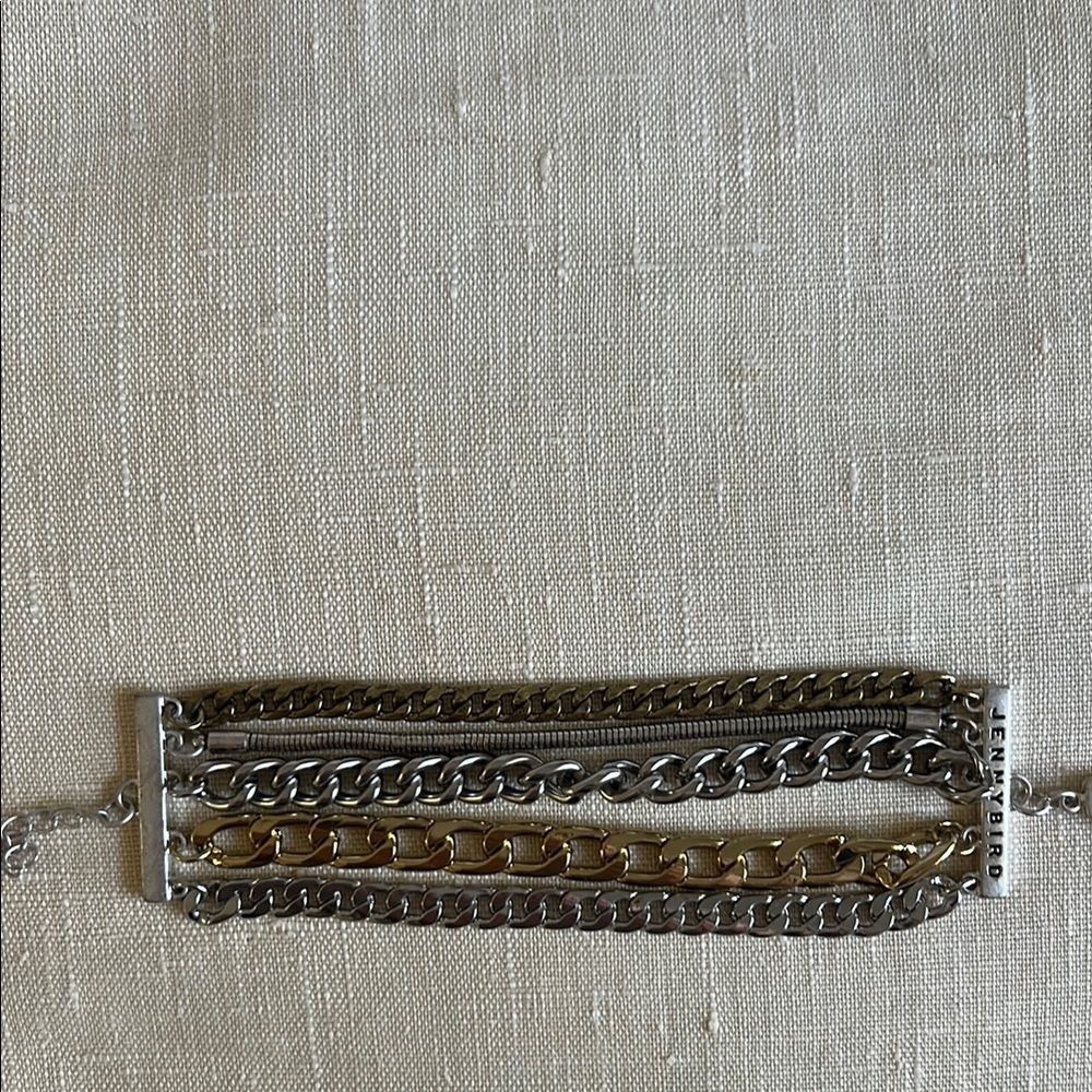 Jenny Bird Silver and Gold Chain Bracelet